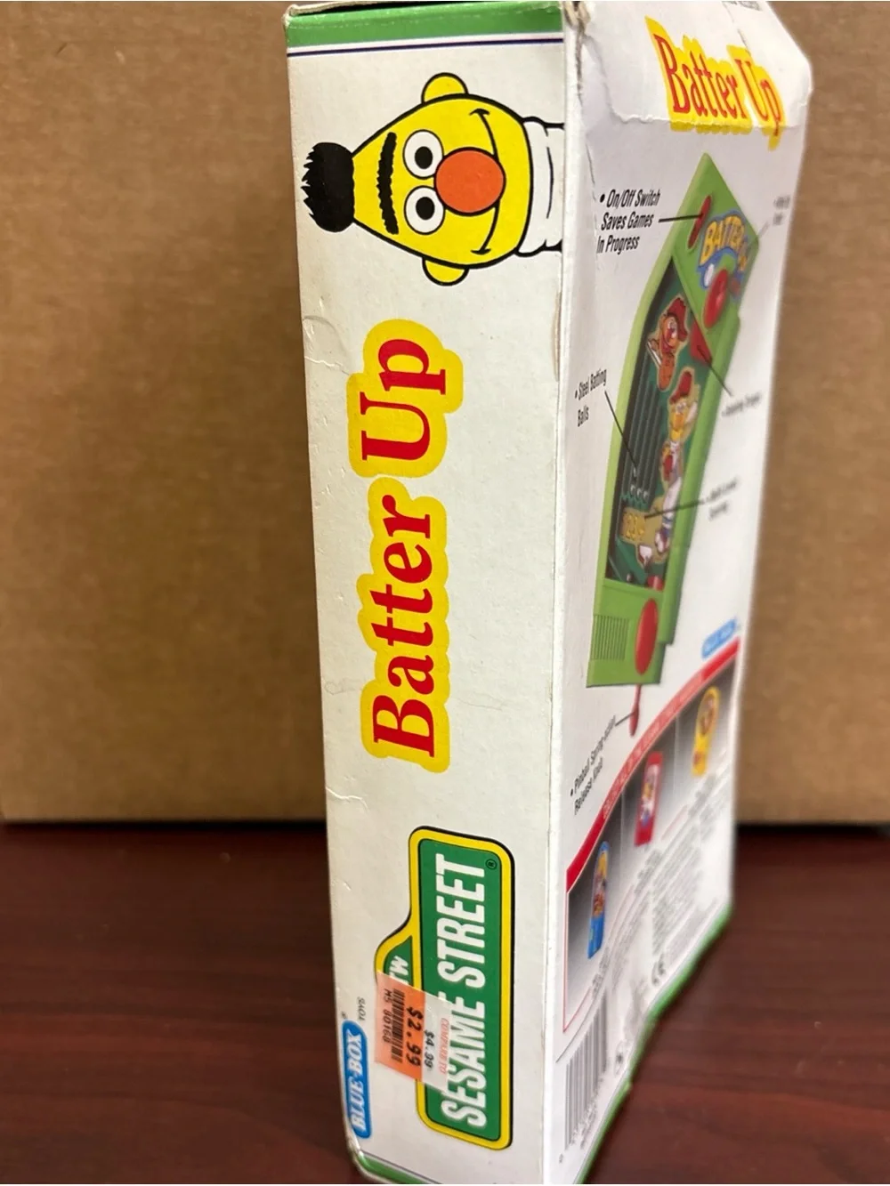 Vintage Sesame Street Bert & Ernie Batter Up Handheld Game Toy NOS 1992 Open Box